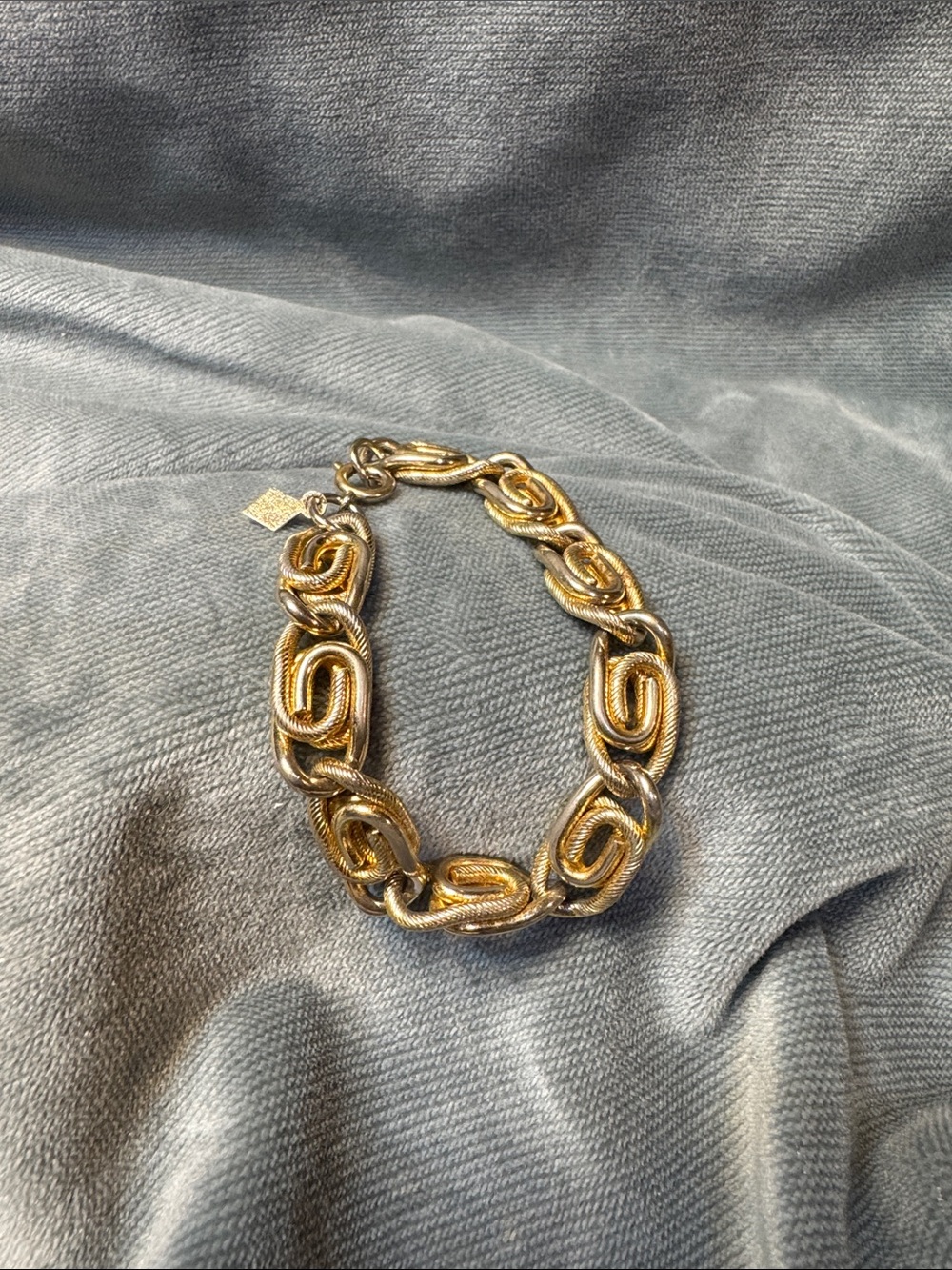 Sarah Coventry Chunky Gold Tone Link Necklace